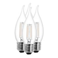 Sylvania 3.5 watt 120 volt B10 Medium Screw Base 2700K Warm White Dimmable White Filament LED (4 Pack)