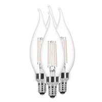 Sylvania 2 watt 120 volt B10 Candelabra Screw Base 5000K Daylight Dimmable White Filament LED (4 Pack)