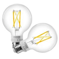 Sylvania 5 watt 120 volt G25 Medium Screw Base CCT Selectable Clear Glass Dimmable LED (2 Pack)