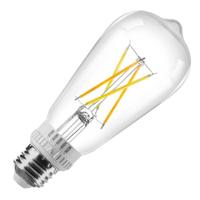 Sylvania 7.5 watt 120 volt ST19 Medium Screw Base CCT Selectable Clear Glass Dimmable LED