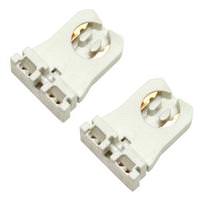 Sylvania Medium Bi Pin Turn Type Fluorescent Lampholder Socket (2 pack)