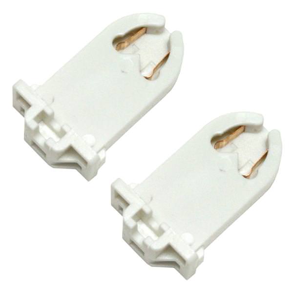 Medium Bi Pin Turn Type Fluorescent Lampholder Socket (2 pack)