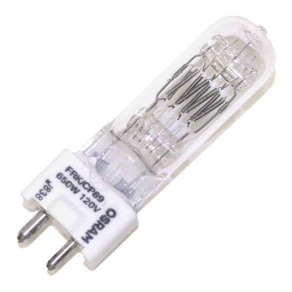 650 watt 120 volt T6 Bi-Pin Base #FRK