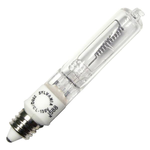 250 watt 130 volt T4 Miniature Candelabra Screw Base 3000K Natural White