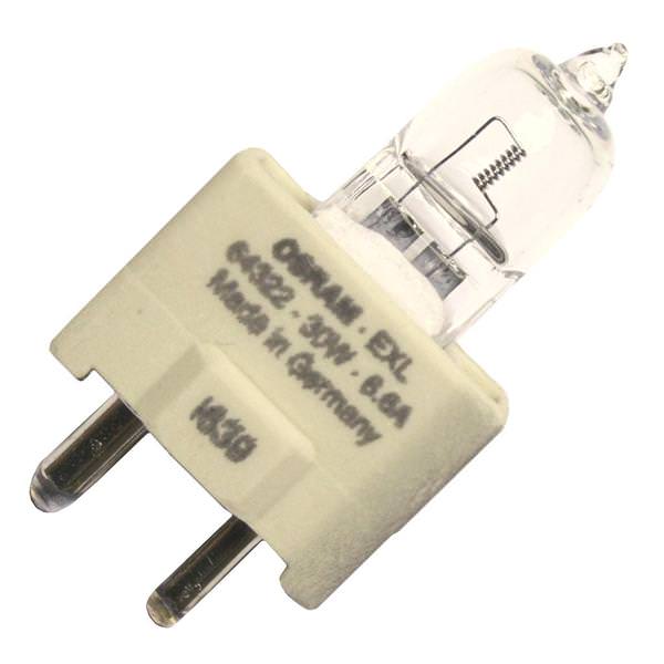 30 watt 4.6 volt T3.5 Bi-Pin Base Long Life Clear #EXL