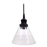 Sylvania 1 Light 120 volt Matte Black Dimmable Pendant with Plug