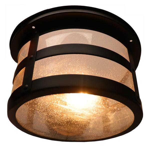 2 Light 120 volt Matte Black Dimmable Ceiling Light Fixture