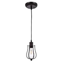 Sylvania 1 Light 120 volt Matte Black Dimmable Pendant