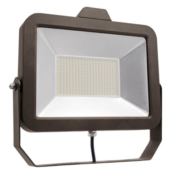 30 watt 120/277 volt 5000K Daylight Bronze LED Slim Flood Bronze