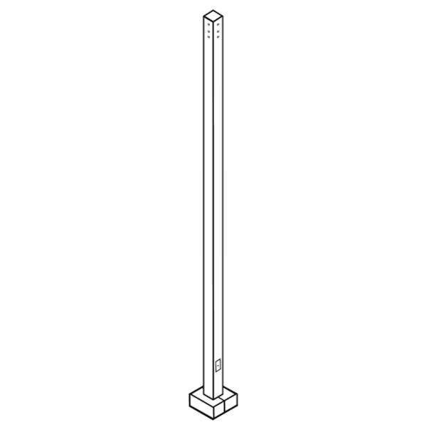 20' Square Pole