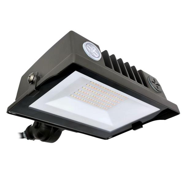 15 watt 120/277 volt CCT Selectable Bronze LED Slim Flood Dimmable