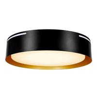 Sylvania 13" 42.5 watt 120 volt CCT Selectable Black & Gold Finish LED Fixture with Night Light