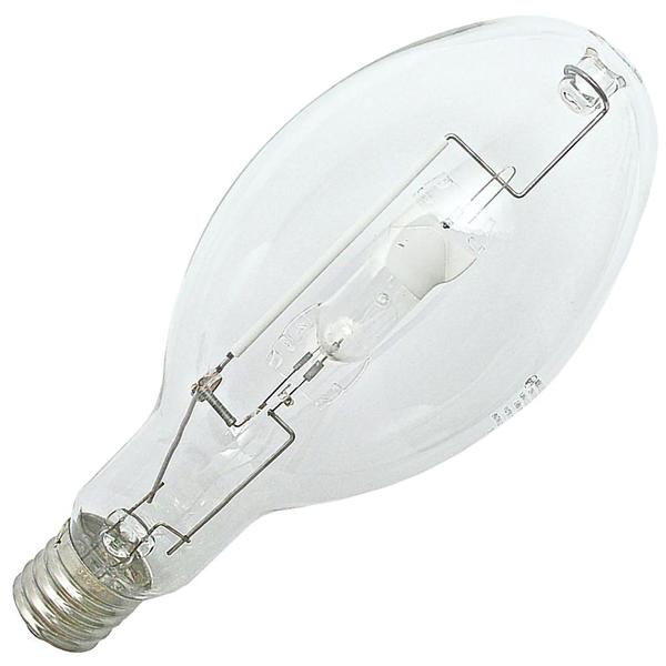 400 watt High Output BT37 Mogul Screw Base 4000K Cool White Clear Metal Halide
