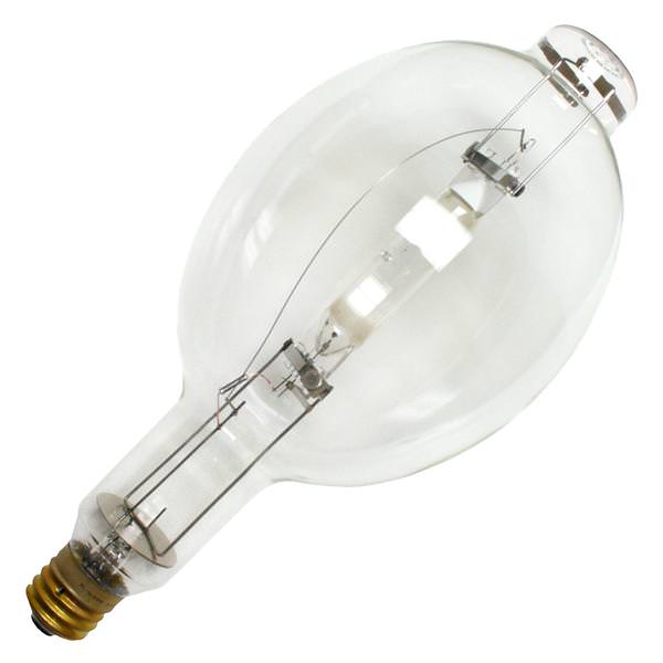 1,500 watt BT56 Mogul Screw Base 4000K Cool White Clear Metal Halide