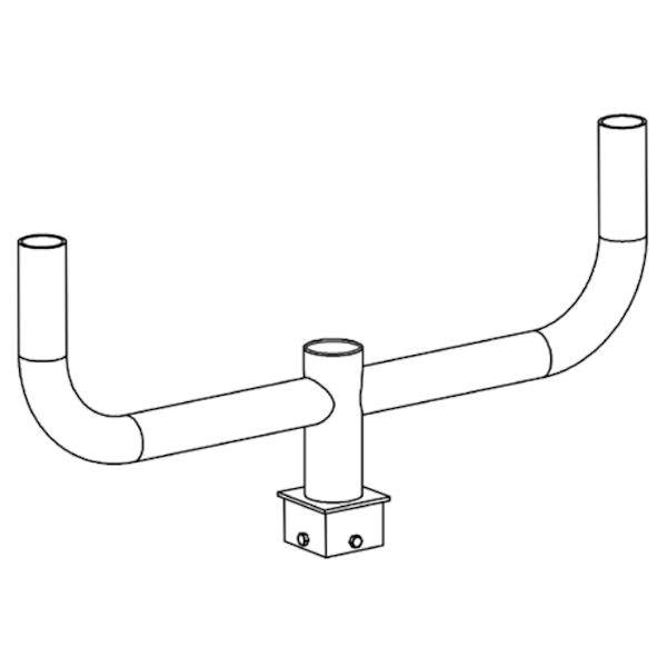 5" Bronze Double Bullhorn Bracket
