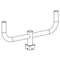 Sylvania 5" Bronze Double Bullhorn Bracket