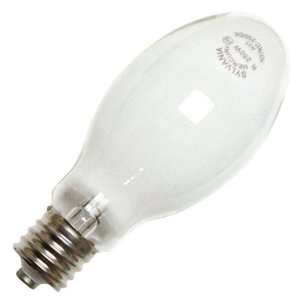 250 watt BT/ED28 Mogul Screw Base Coated Brite White Mercury Vapor