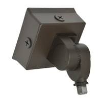 Sylvania Slim Wallpack Bronze Junction Box with Knuckle Mount