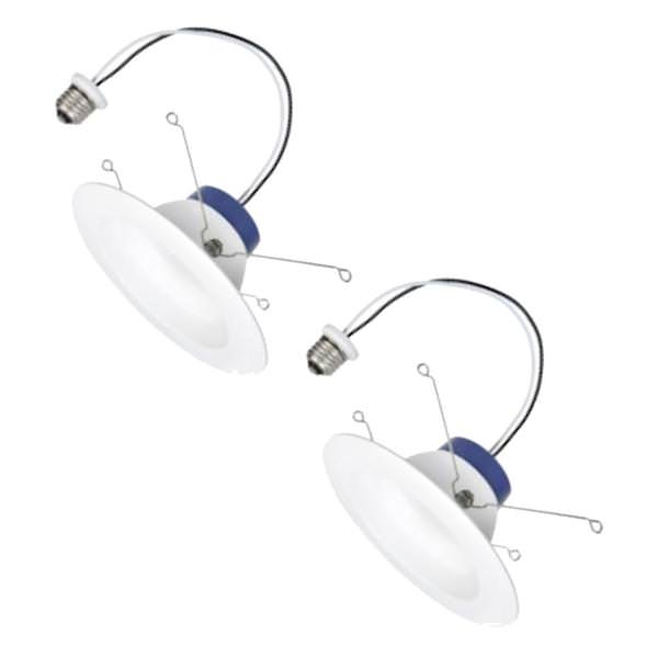 5-6" 9 watt 120 volt 3000K Medium Screw Base LED Downlight (2 pack)