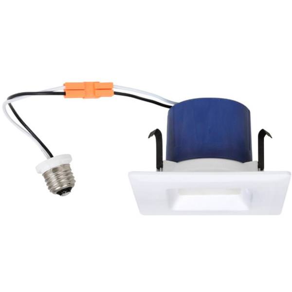 4" 9 watt 120 volt Medium Screw Base 3000K Dimmable LED Retrofit Kit