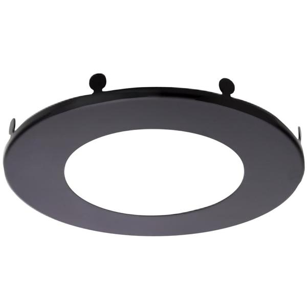 4" Black Round Trim For LED Microdisk Trim