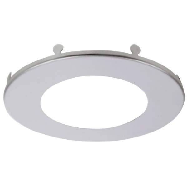4" Satin Nickel Round Trim For LED Microdisk Trim