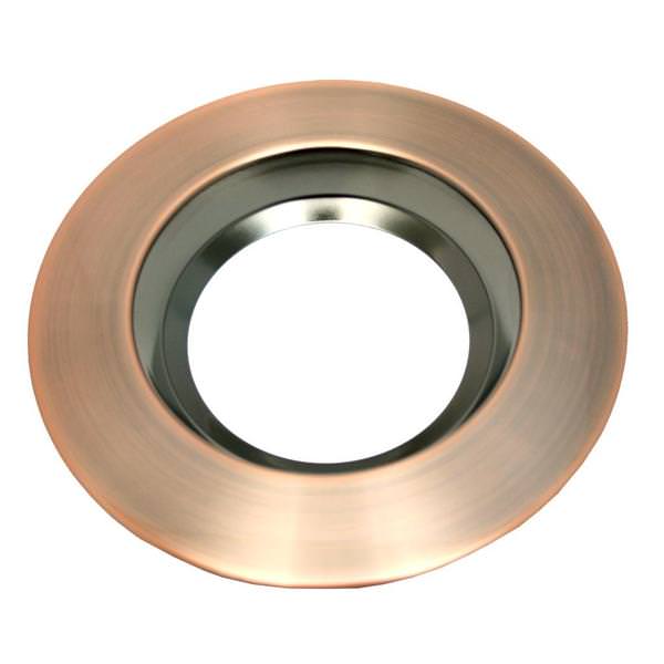 4" Oil Rubbed Bronze Round Trim For LED Microdisk Trim
