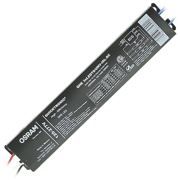 3 Lamp Universal Voltage LED Driver for T8 Lamps