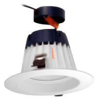 Sylvania 8" 23 watt 347 volt RT8 5000K White LED Recessed Downlight Kit
