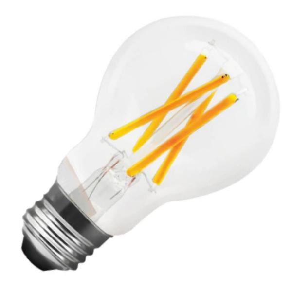 7.5 watt 120 volt A19 Medium Screw Base Warm White Clear Glass Smart Wifi LED Light Bulb