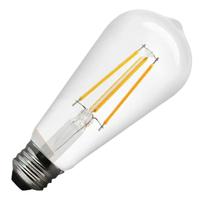 Sylvania 5 watt 120 volt ST19 Medium Screw Base Warm White Clear Glass Smart Wifi LED Light Bulb