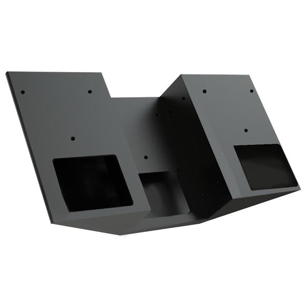 Black Side by Side Mounting Plate