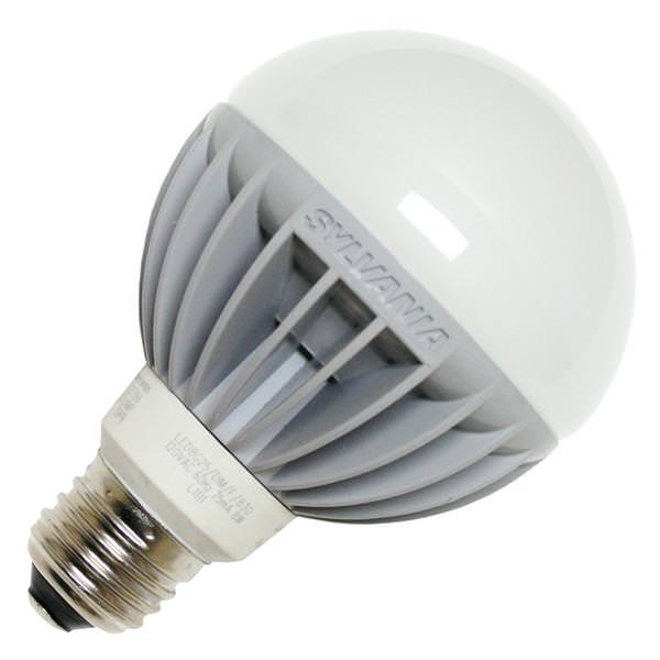 8 watt 120 volt G25 Medium Screw Base 3000K Natural White Dimmable LED