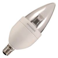 Sylvania 4 watt 120 volt B10 Candelabra Screw Base 2500K Warm White Dimmable LED