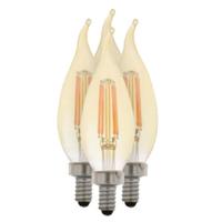 Sylvania 4 watt 120 volt B10 Candelabra Screw Base 2200K Warm White Dimmable LED (4 pack)
