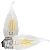 View 4 watt 120 volt B10 Medium Screw Base 2700K Warm White Dimmable LED (2 pack)