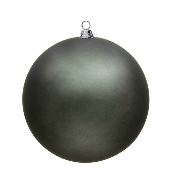 15.75" Pewter Matte Ball Ornament