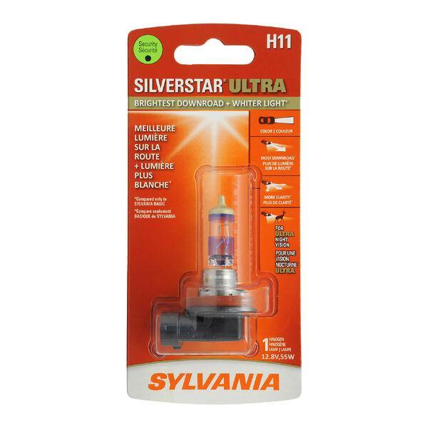 55 watt 12.8 volt T3.5 Right Angle Prefocus Base Silverstar Ultra  #H11