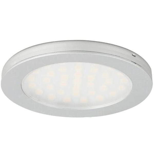 3 watt 12 volt 3000K Satin Nickel Ultra Thin Series Dimmable Puck Light