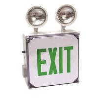 TCP 120/277 volt Green Exit Combo Light Weet Location LED