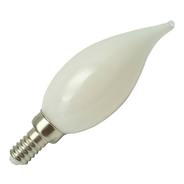 3 watt 120 volt Candelabra Screw Base 2700K Warm White Frosted Dimmable LED