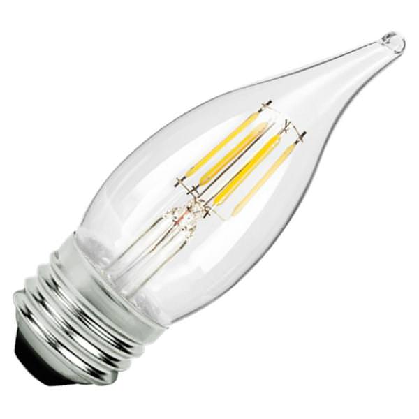 4 watt 120 volt F11 Medium Screw Base 5000K Daylight Dimmable LED