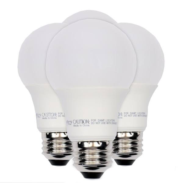 9 watt 120 volt A19 Medium Screw Base 2700K Warm White Non-Dimmable LED (4 pack)