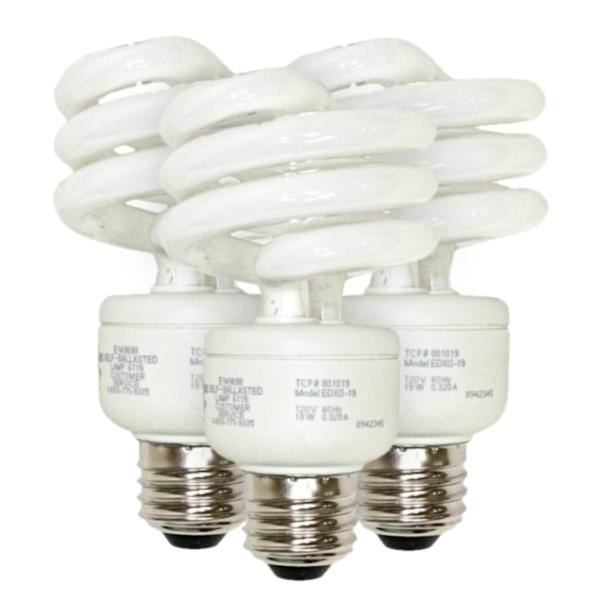 19 watt 120 volt Medium Screw Base 4100K Cool White CFL (3 pack)