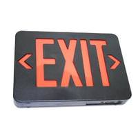 TCP 2.4 watt 120/277 volt Black / Red LED Exit Light