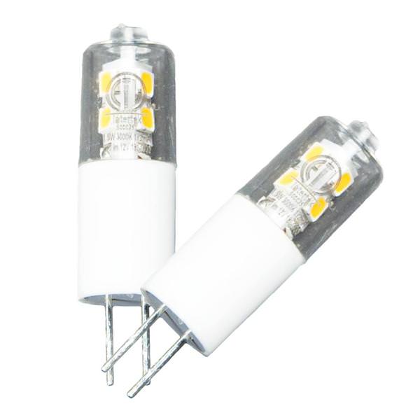 1.5 watt 12 volt Bi-Pin Base 3000K Natural White Non-Dimmable LED (2 Pack)