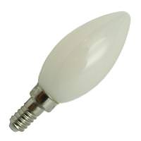 TCP 5 watt 120 volt B11 Candelabra Screw Base Warm Dimming Frosted Dimmable LED