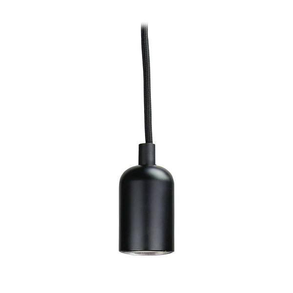 1 Light Medium Screw Base Black Pendant Light Fixture