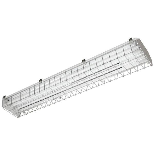 4' 4 Lamp 54 watt 120 volt T5HO Fluorescent Light Fixture with Wire Guard