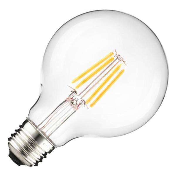 4 watt 120 volt G25 Medium Screw Base 1800K Warm White Glass Dimmable LED